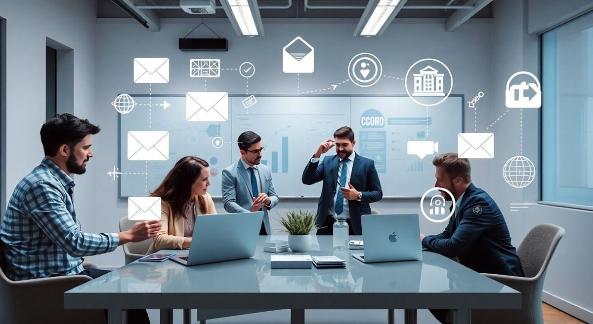 Leaders working together in a financial lab session